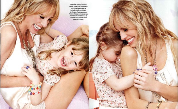 Mariana Fabbiani con Matilda. (Fotos: revista ¡Hola! Argentina)