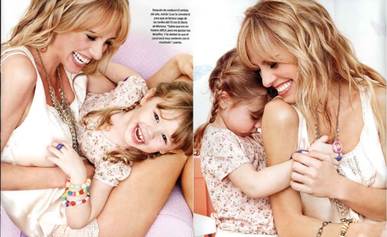 Mariana Fabbiani con Matilda. (Fotos: revista ¡Hola! Argentina)