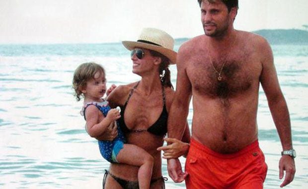 Mariana Fabbiani, Mariano Chihade y Matilda. (Foto: revista Gente)