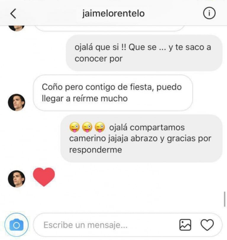 Mariano de la Canal mostró un supuesto chat con Jaime Lorente López, actor de La Casa de papel, ¡y el español lo negó!