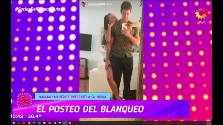 Mariano Martínez confirmó su romance con Triana Ibáñez: "Tengo un lindo presente sentimental"