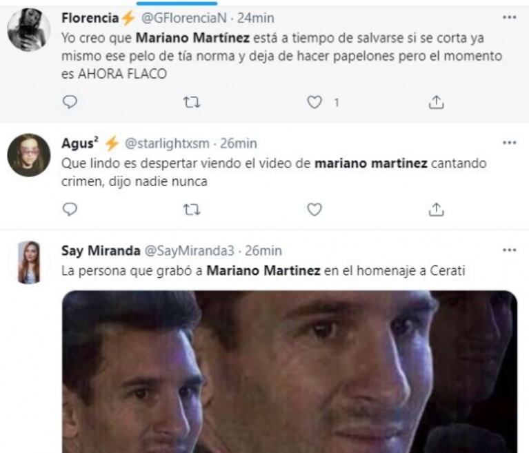 Mariano Martínez hizo un cover de Gustavo Cerati y lo destrozaron en las redes sociales