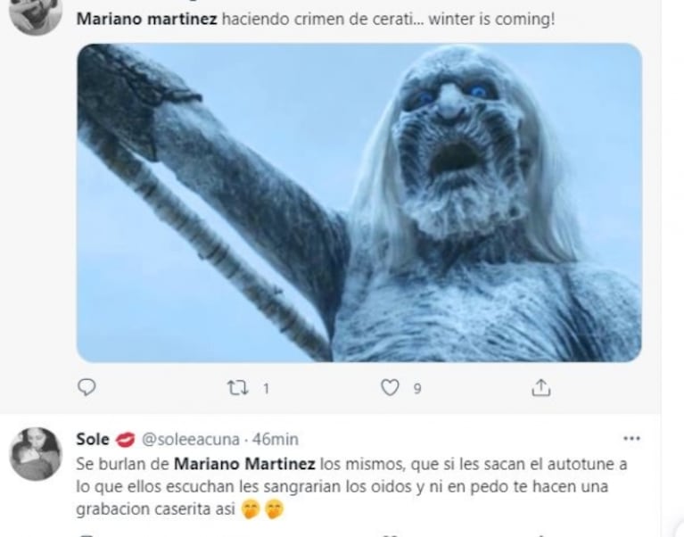 Mariano Martínez hizo un cover de Gustavo Cerati y lo destrozaron en las redes sociales