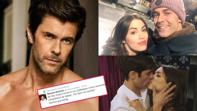 Mariano Martínez negó las versiones de romance con Lali Espósito (Fotos: Web). 