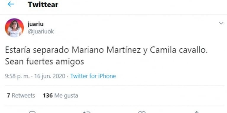 Mariano Martínez y Camila Cavallo ¿en crisis? tras cuatro años de amor: ella habría dejado la casa el fin de semana