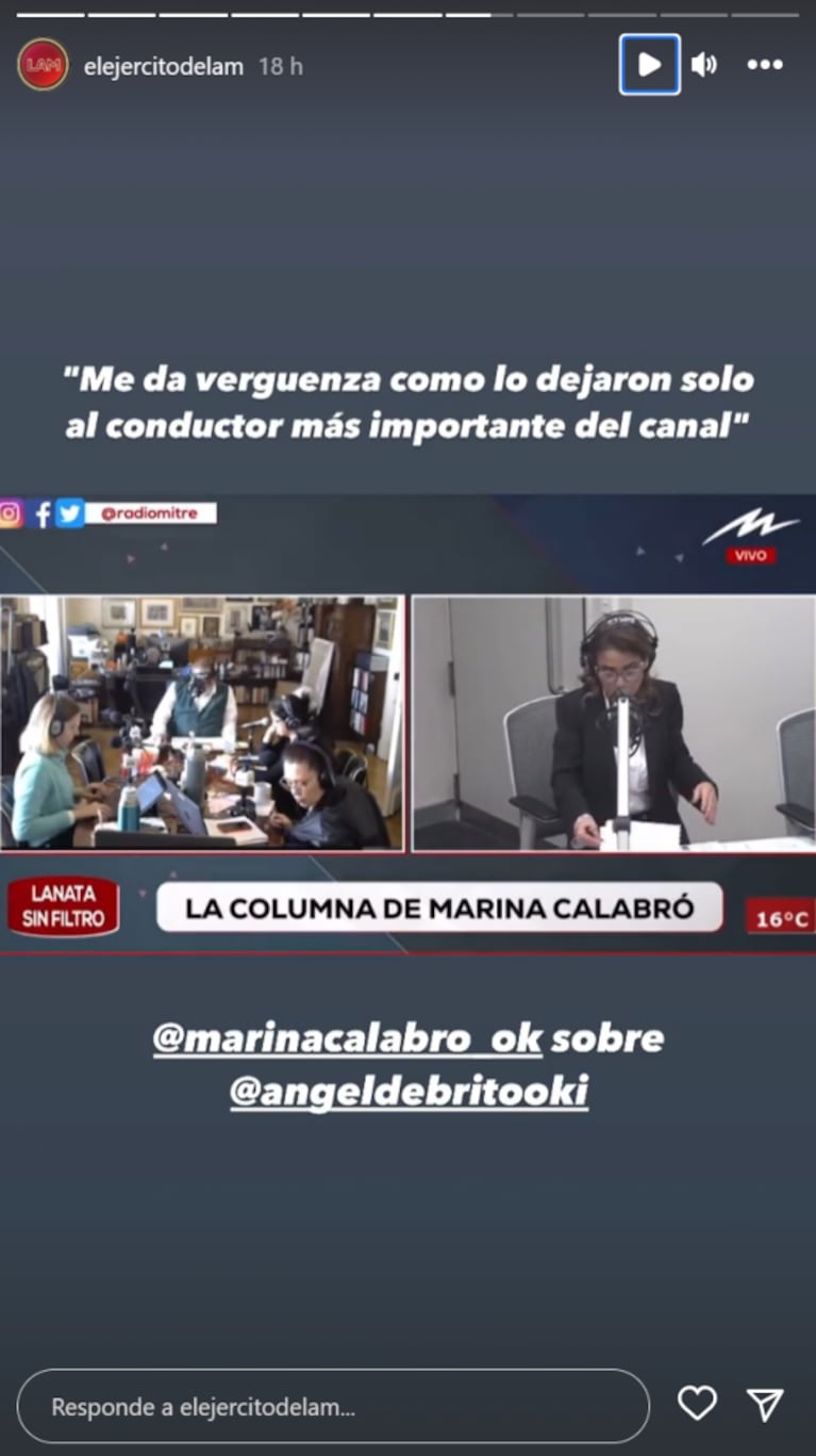 Marina Calabró, crítica con América, bancó a Ángel de Brito contra Jey Mammon: "Me da vergüenza"