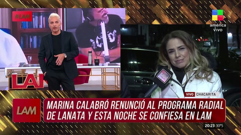 Marina Calabró habló de Rolando Barbano con LAM.