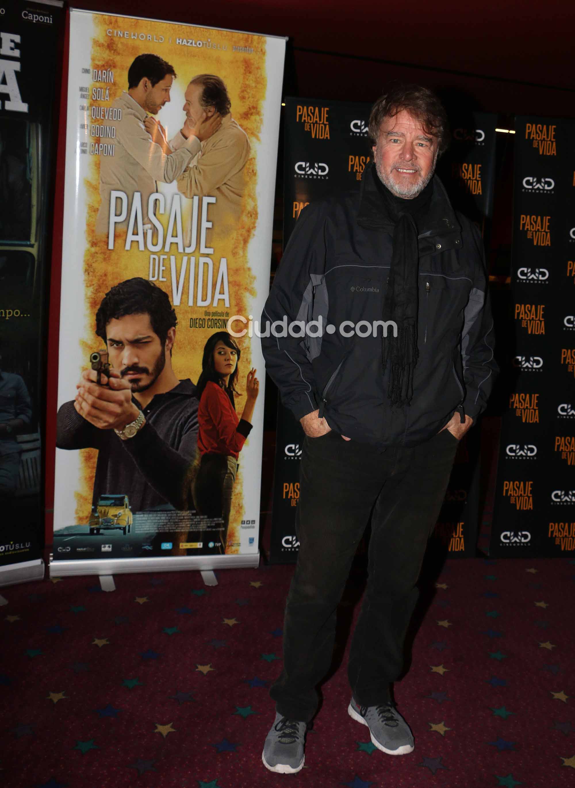 Mario Pasik, en la avant premiere de Pasaje de vida (Foto: Movilpress)