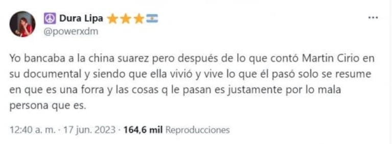 Martín Cirio estrenó su documental y apuntó contra la China Suárez y más famosos: las reacciones en las redes