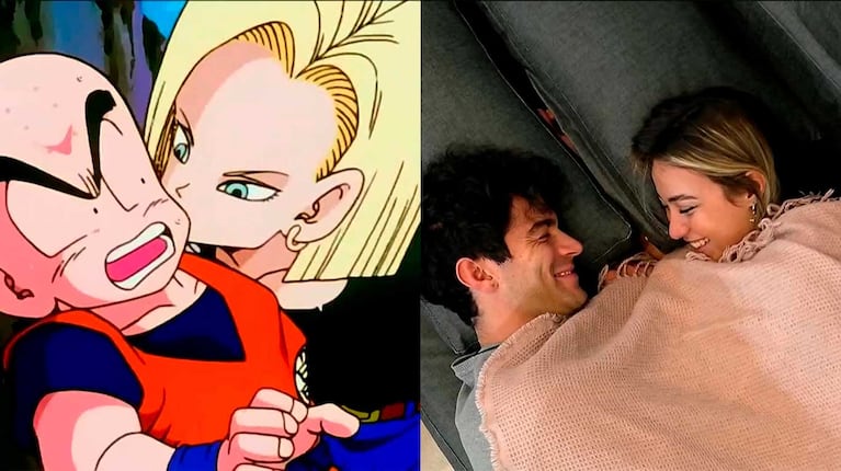 Martín comparó a Nico y a Florencia con Krilin y Androide 18 de Dragon Ball (Foto: capturas Telefe)