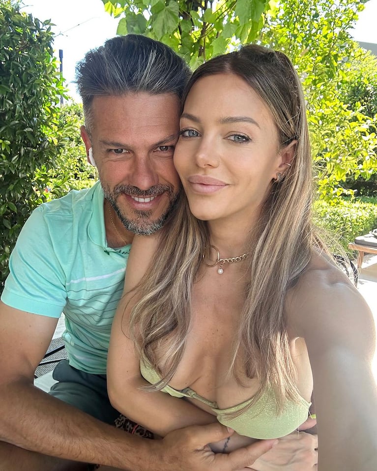 Martín Demichelis y Evangelina Anderson son padres de Bastian, Lola y Emma.