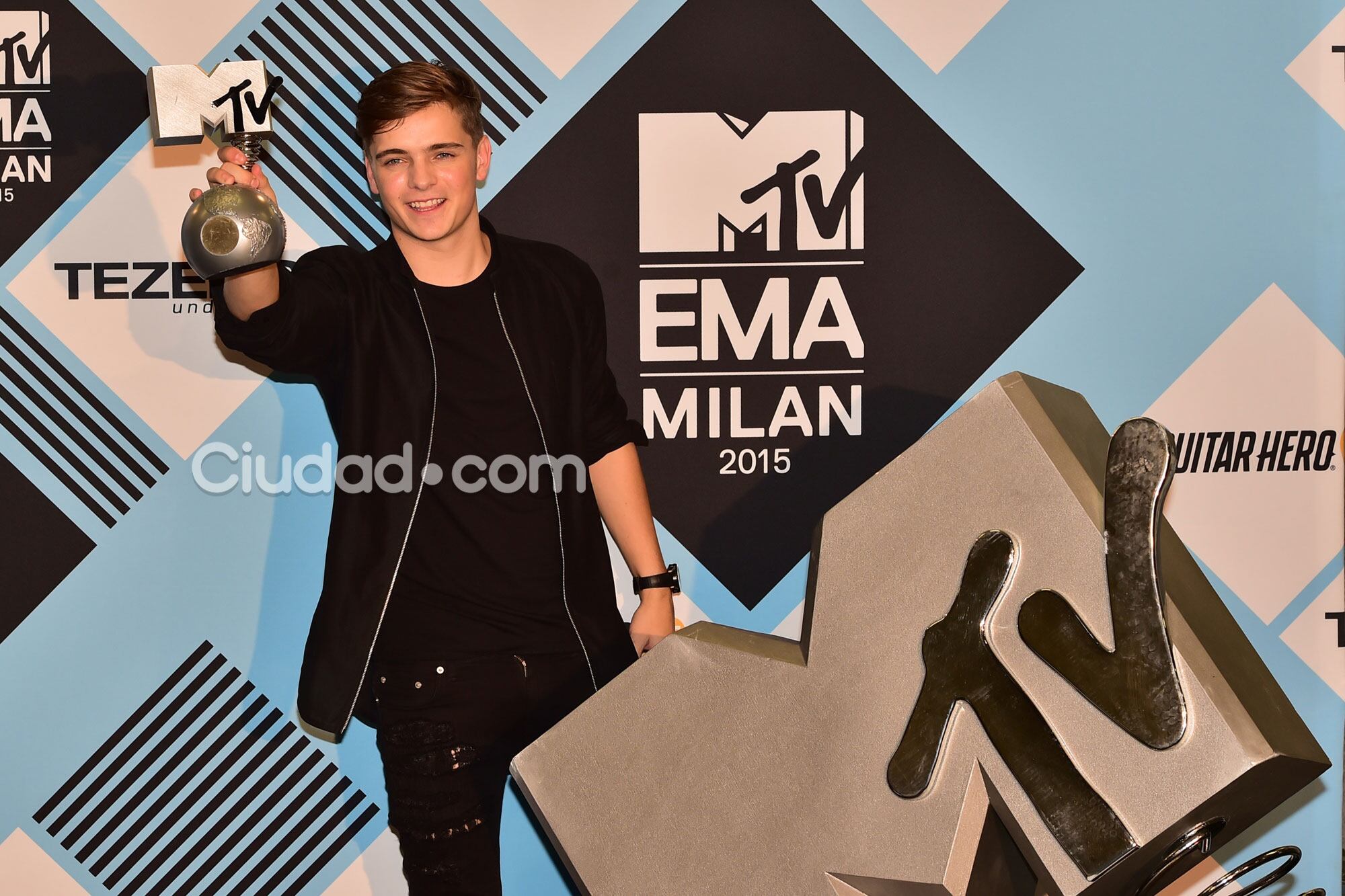 Martin Garrix, otro de los grandes ganadores de la noche  (Fotos: AFP). 