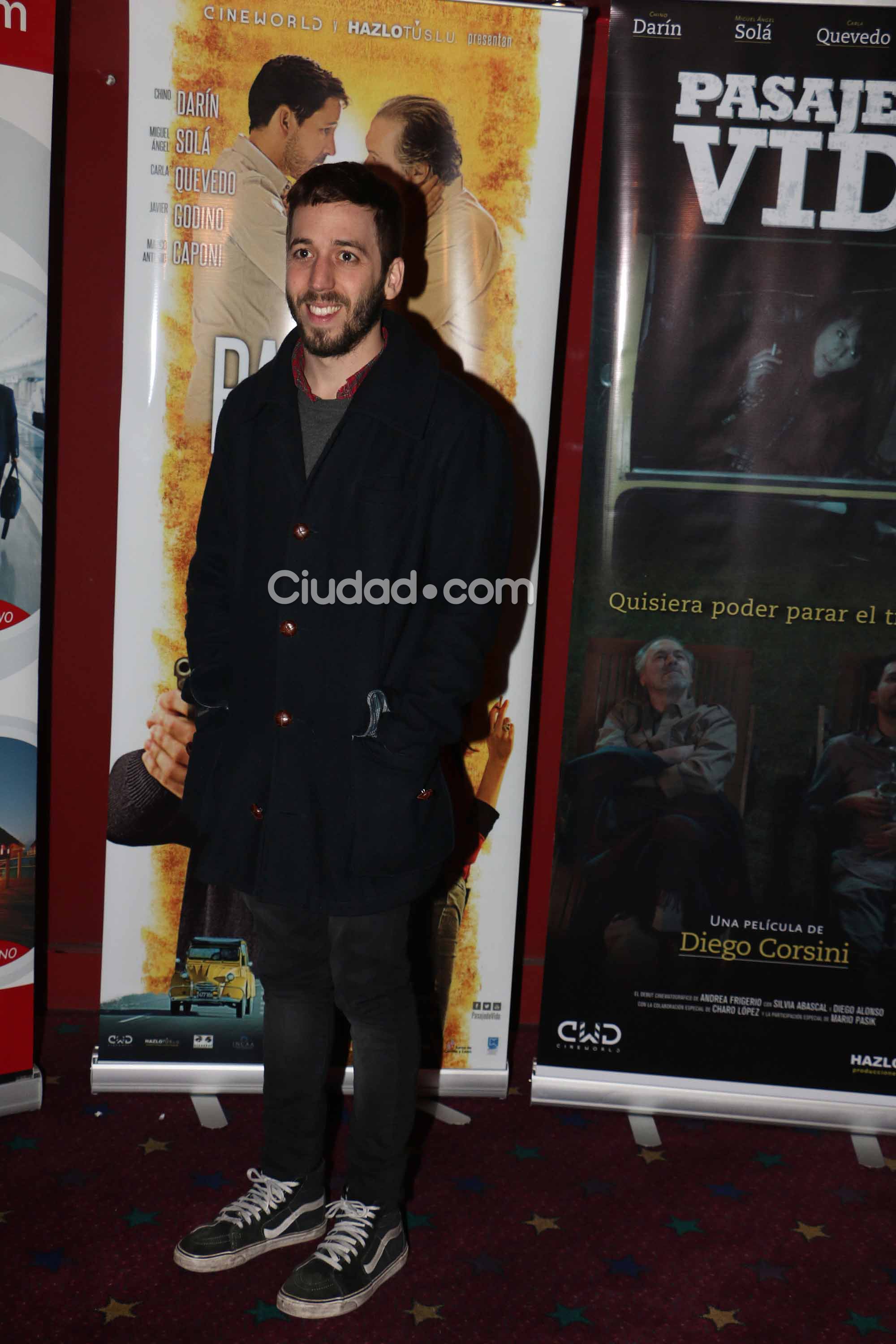 Martín Piroyansky, en la avant premiere de Pasaje de vida (Foto: Movilpress)