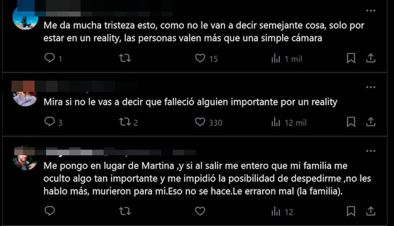 Martina de Gran Hermano le mandó un saludo a su abuela sin saber que murió y ardieron las redes sociales