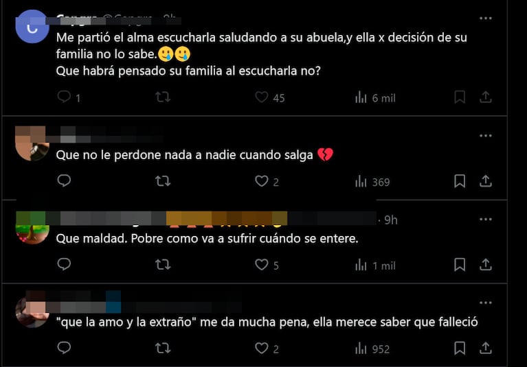 Martina de Gran Hermano le mandó un saludo a su abuela sin saber que murió y ardieron las redes sociales