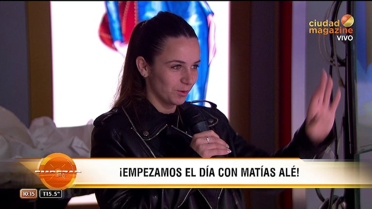 Martina, la novia de Matías Alé en Empezar el Día.