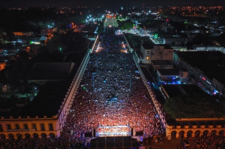 Más de 100.000 personas disfrutaron del show de Luciano Pereyra en Luján