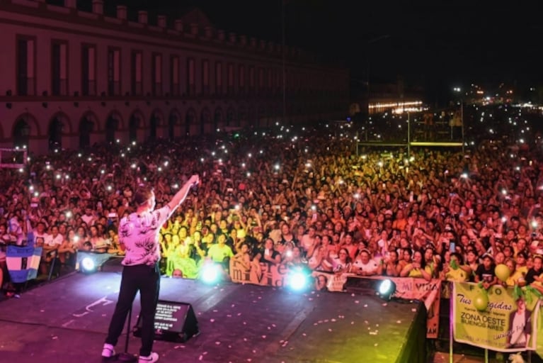 Más de 100.000 personas disfrutaron del show de Luciano Pereyra en Luján