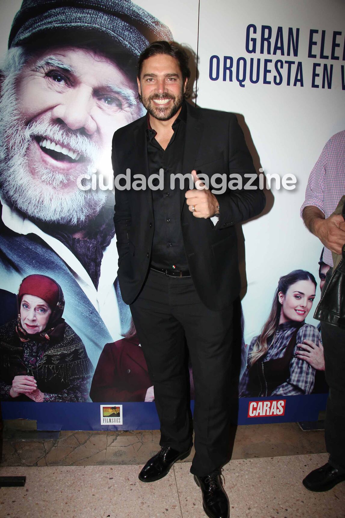 Matías Alé, en el estreno de El violinista en el tejado. Foto: Movilpress.