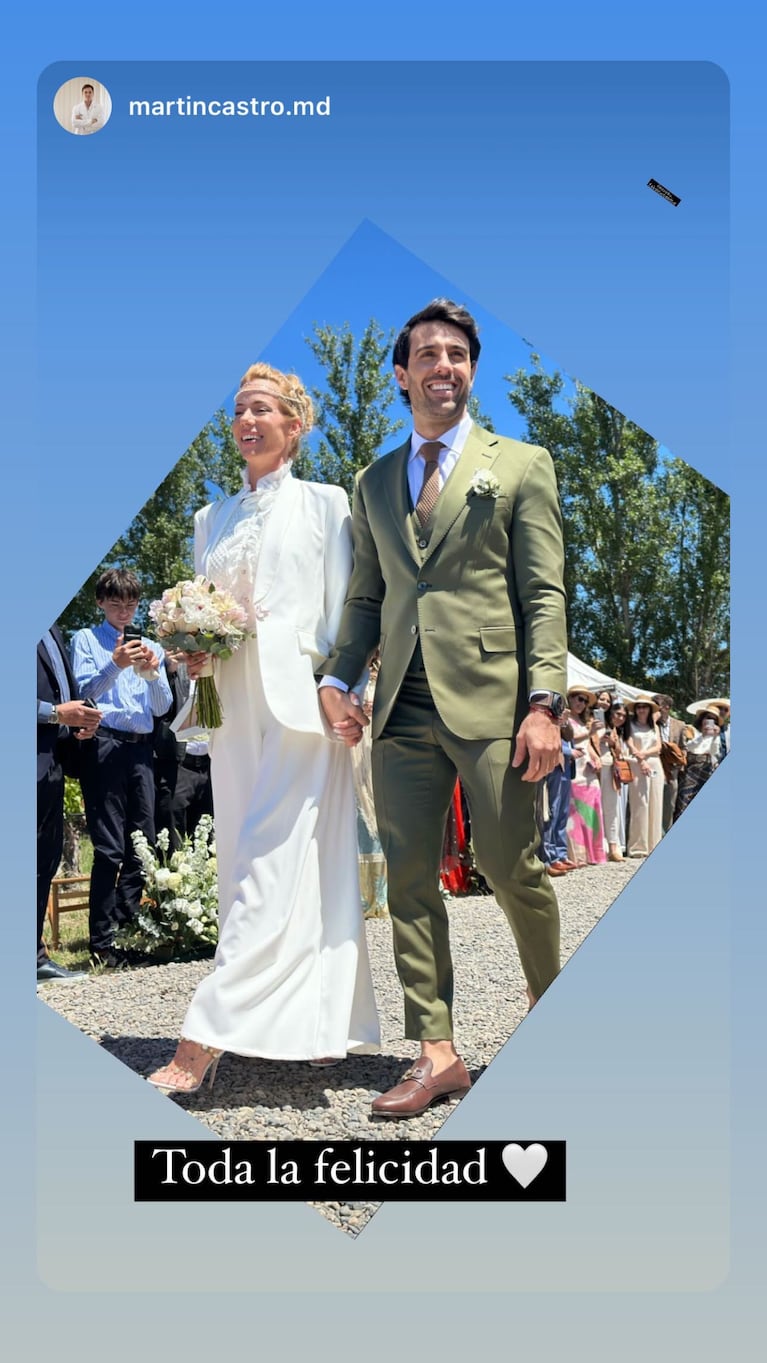 Matilda Blanco fue letal con el look de Manu Urcera para su boda con Nicole Neumann