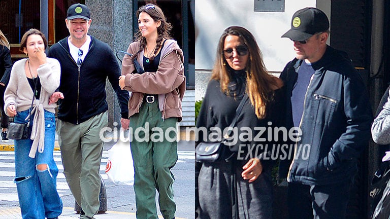 Matt Damon disfruta de unos días de familia y amigos en Argentina. Fotos: GrosbyGroup.