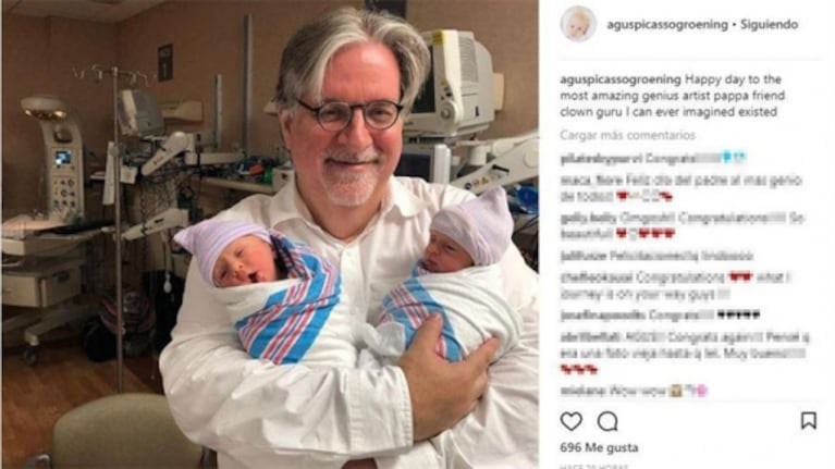 Matt Groening fue papá de mellizos ¡por segunda vez! junto a su pareja argentina