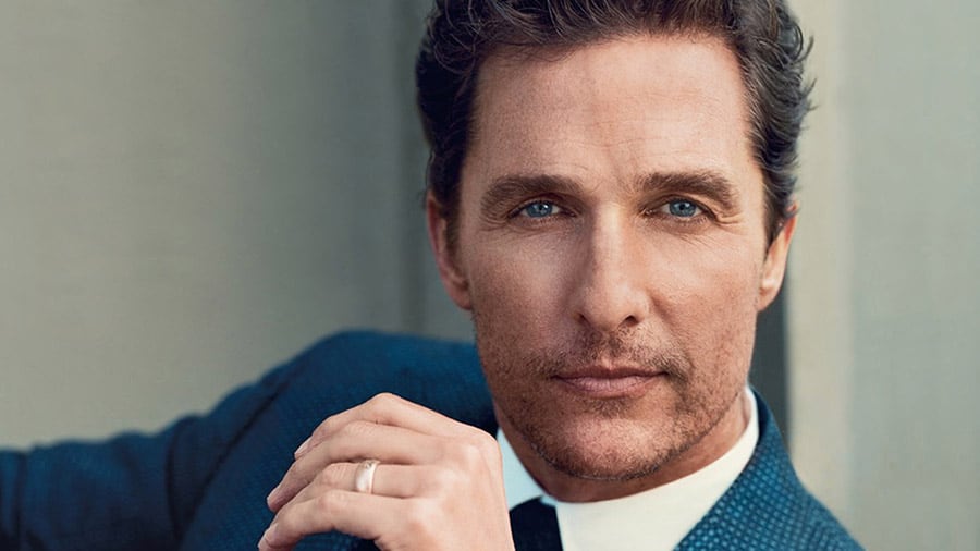 Matthew McConaughey vio su primera película a los 17 años