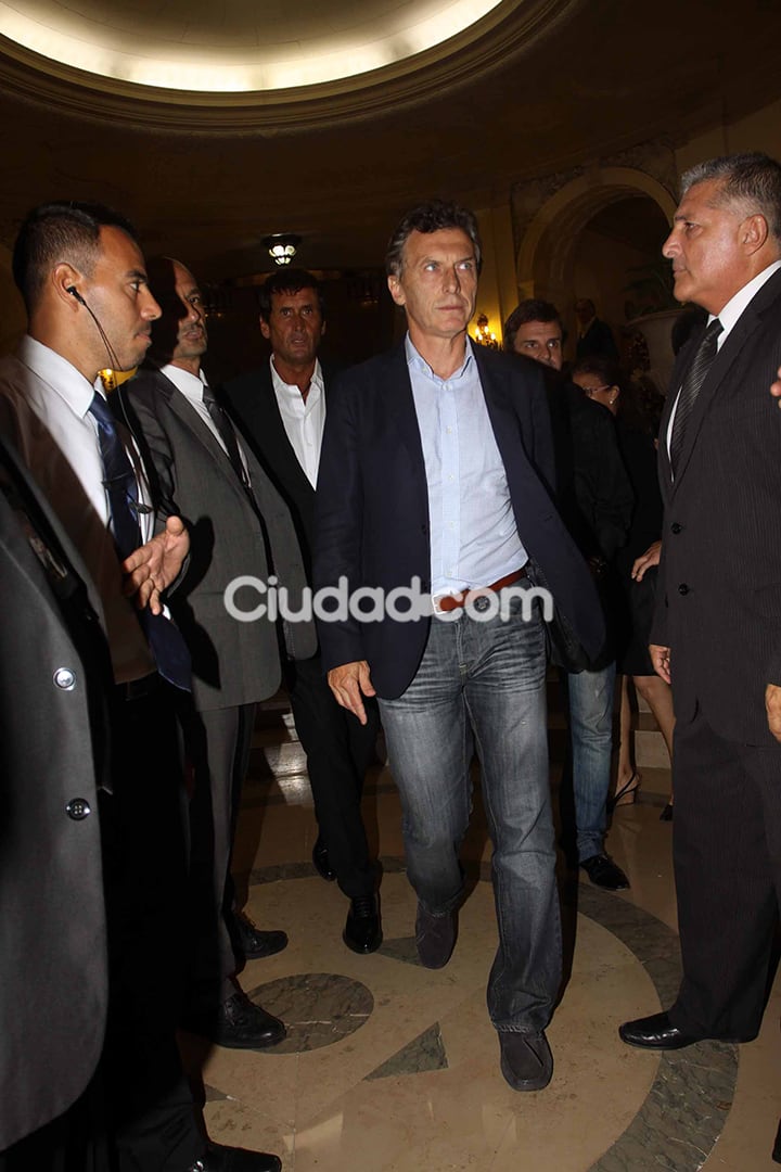 Mauricio Macri, en la despedida de Gerardo Sofovich. (Foto: Movilpress)