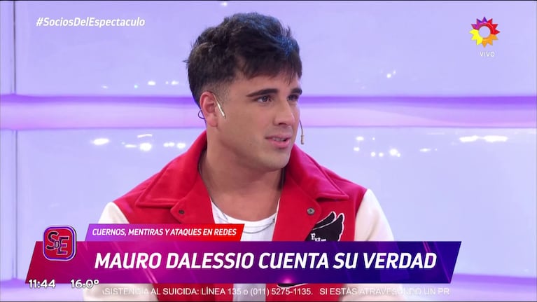 Mauro Dalessio en Socios del Espectáculo.