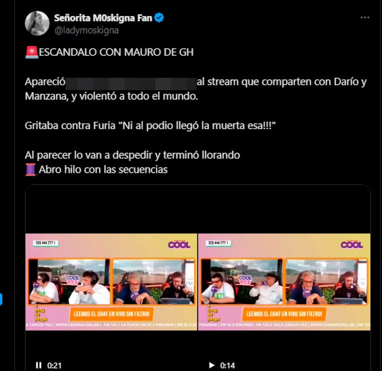 Mauro Dalessio se puso violento en pleno stream: gritos, insultos y picantes comentarios sobre Furia