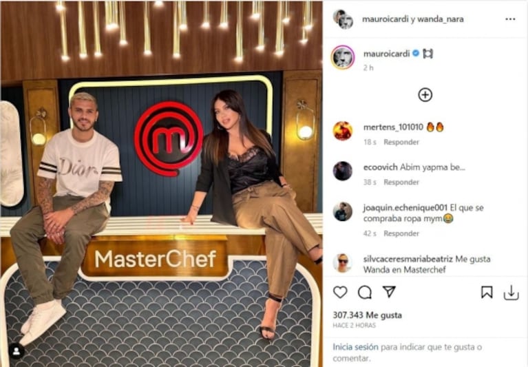 Mauro Icardi anticipó su participación en Masterchef con Wanda Nara