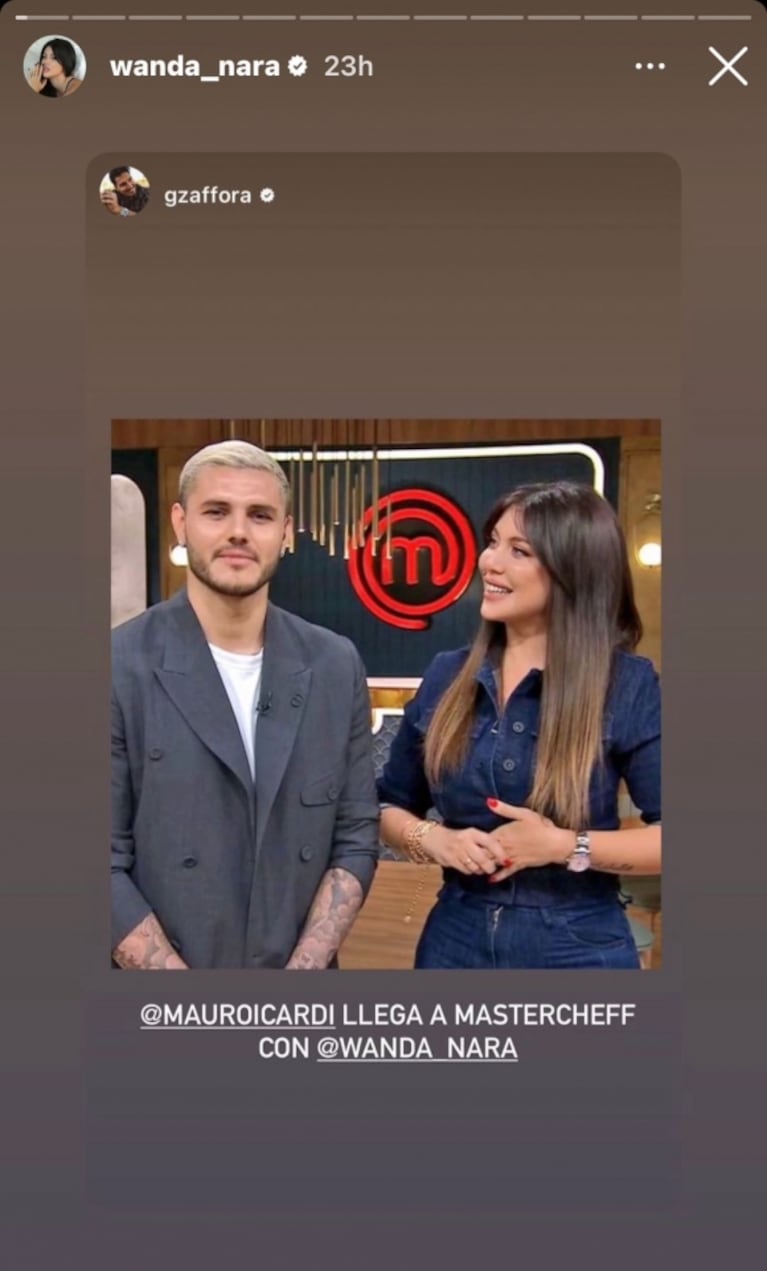 Mauro Icardi anticipó su participación en Masterchef con Wanda Nara