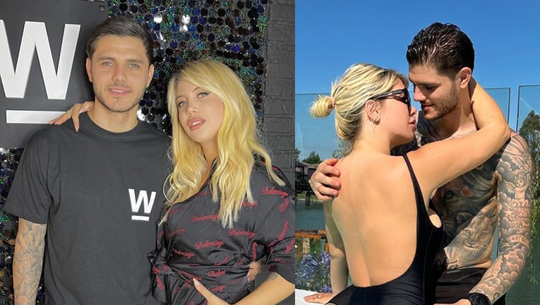 Mauro Icardi compartió una foto subida de tono bronceándose con Wanda Nara.