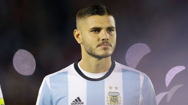 Mauro Icardi durante su paso por la Selección argentina