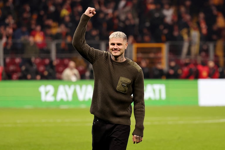 Mauro Icardi en el estadio del Galatasaray (Foto: Reuters)