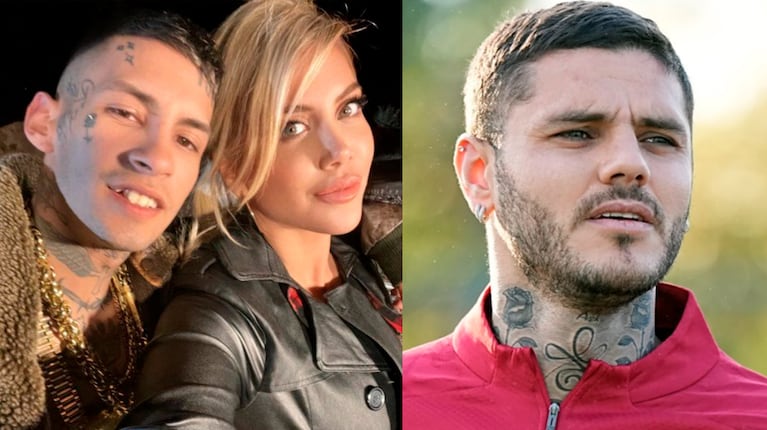 Mauro Icardi habría reaccionado furioso a la foto de Wanda Nara a los besos con L-Gante.