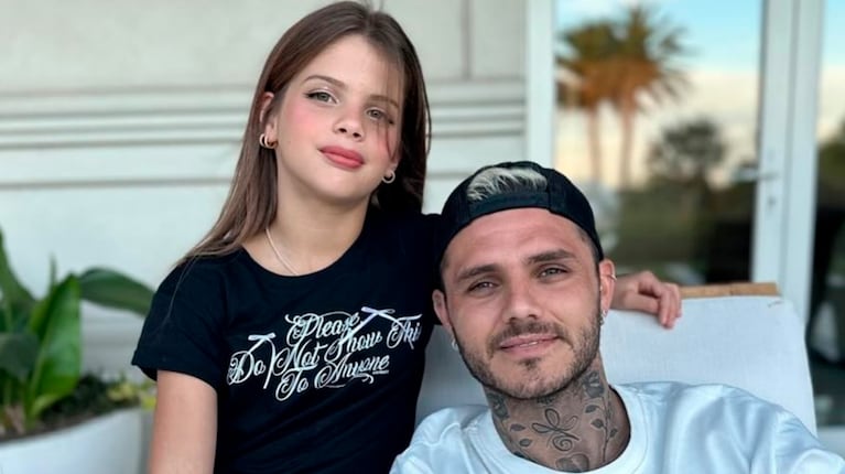 Mauro Icardi le dedicó un contundente posteo a Francesca por sus 10 años tras una fuerte pelea con Wanda Nara.