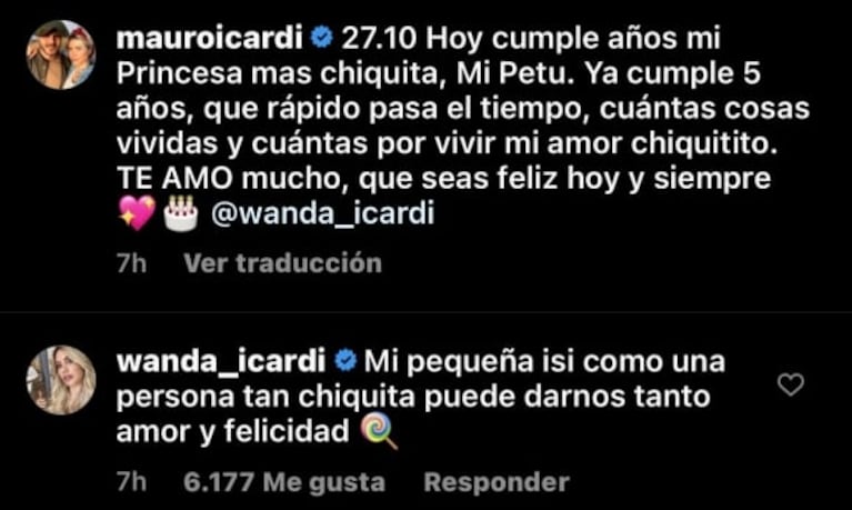 Mauro Icardi le dedicó un mensaje a Wanda Nara por su aniversario tras la reconciliación: “Otro año más juntos” 