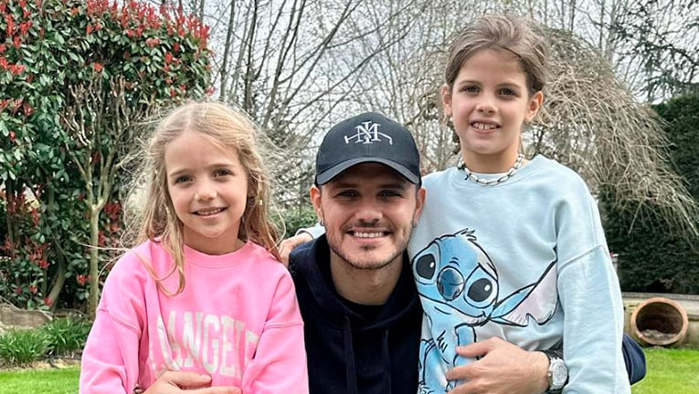 Mauro Icardi mostró los tiernos regalos que sus hijas Isabella y Francesca le hicieron para celebrar la Pascua.