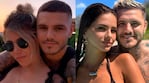 Mauro Icardi posteó fotos con China Suárez igualitas a las que se sacaba con Wanda Nara.