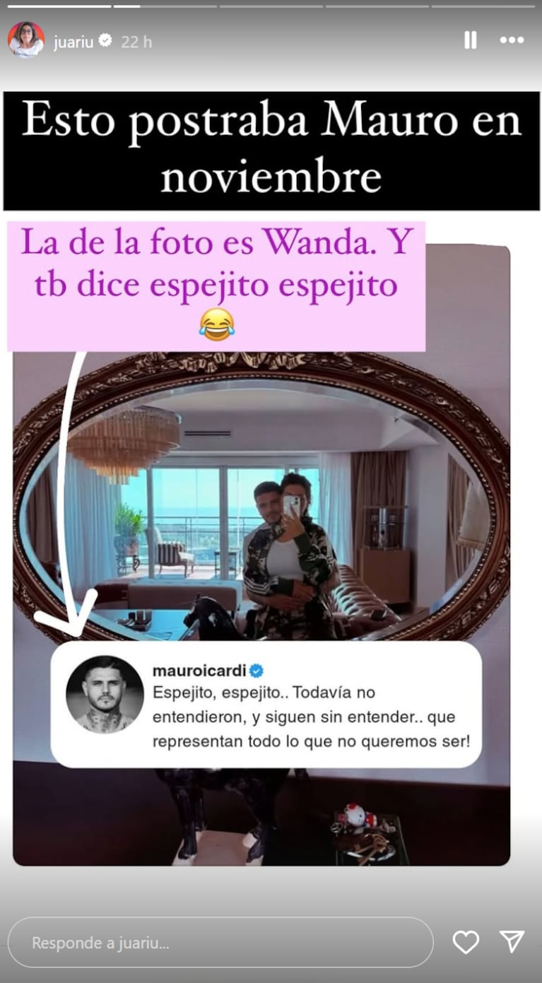 Mauro Icardi posteó fotos con la China Suárez igualitas a las que se sacaba con Wanda Nara: las coincidencias