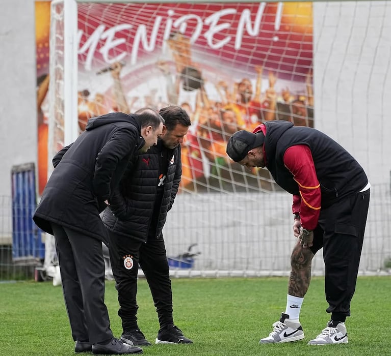 Mauro Icardi regresó a la cancha de Galatasaray en Turquía.