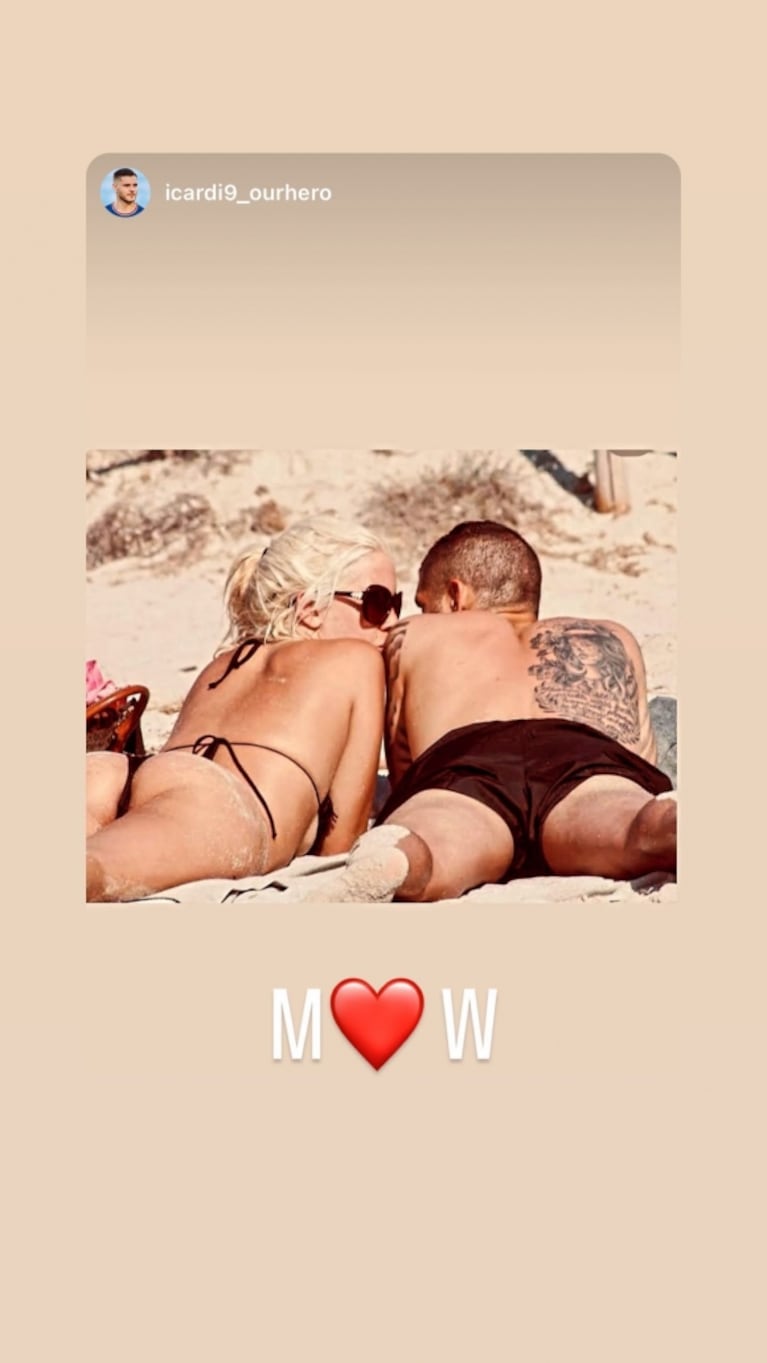 Mauro Icardi saludó a Wanda Nara por el Día del Amigo: ¿con palito para Maxi López?