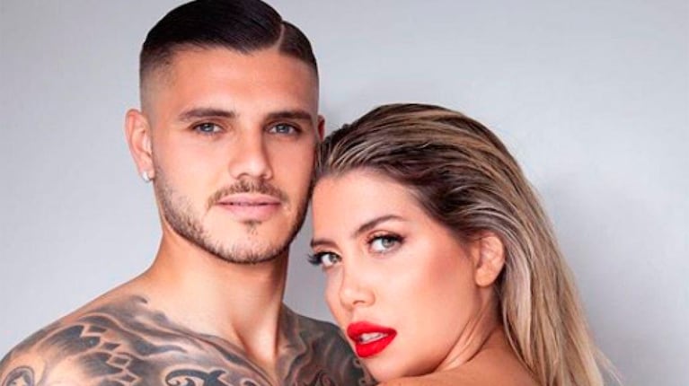 Mauro Icardi y Wanda Nara.