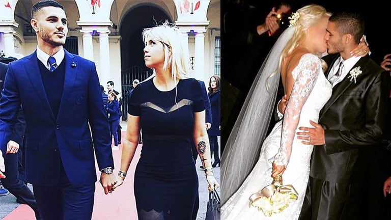 Mauro Icardi y Wanda Nara celebran su cuarto aniversario de casados. (Foto: Instagram)