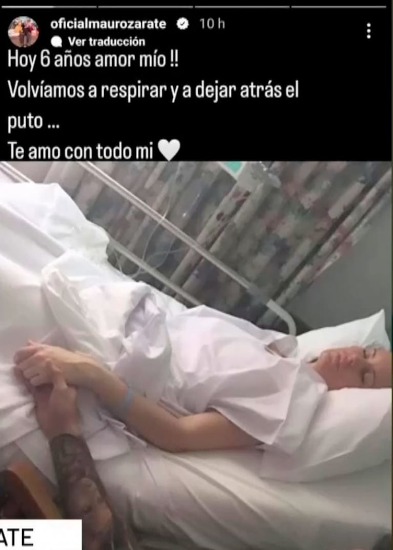 Mauro Zárate contó qué sintió cuando a Natalie Weber le diagnosticaron cáncer: "Si pasaba algo, me iba a morir en vida"