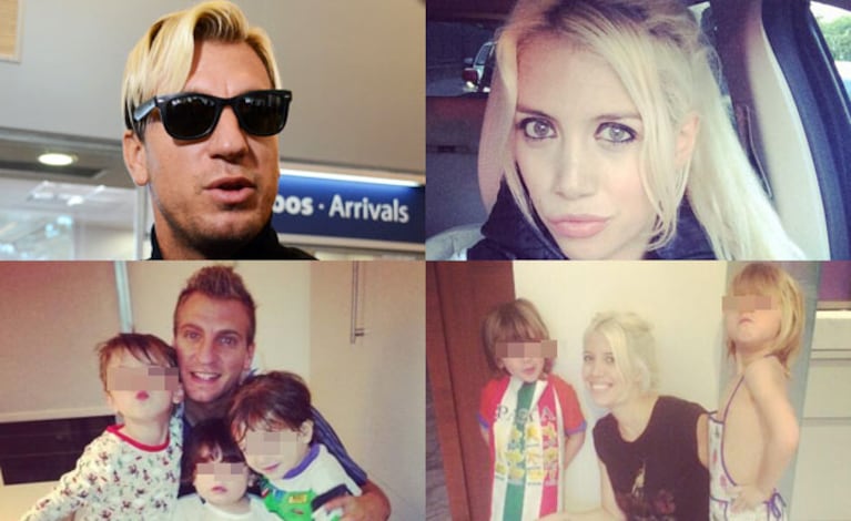 Maxi López niega haber pedido la tenencia de sus hijos con Wanda (Fotos: Web). 