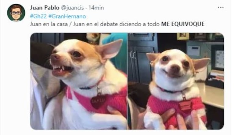 "Me equivoqué": Juan de Gran Hermano repitió la frase y provocó una lluvia de memes