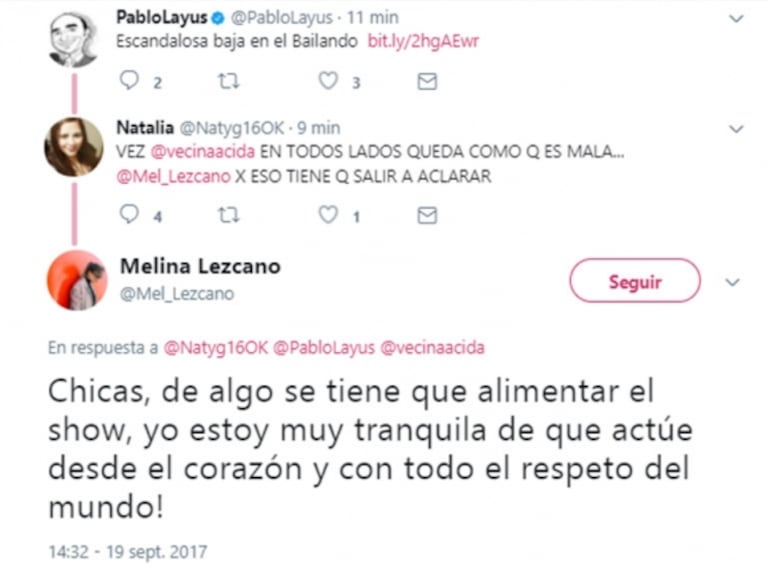 Melina Lezcano pidió cambio de bailarín y se defendió de las críticas: "¡Si tomé esta decisión es porque la estaba pasando muy mal!"