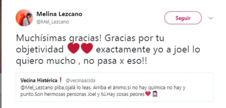 Melina Lezcano pidió cambio de bailarín y se defendió de las críticas: "¡Si tomé esta decisión es porque la estaba pasando muy mal!"